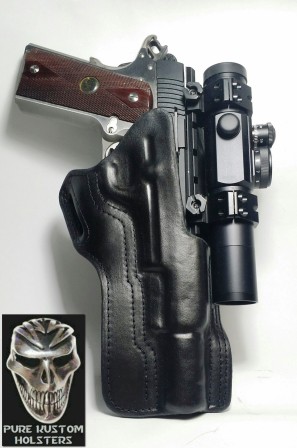 guns for tool kit II, Weaver Weight Rail,  Kustom  Pure Match Barrel Holster Dot